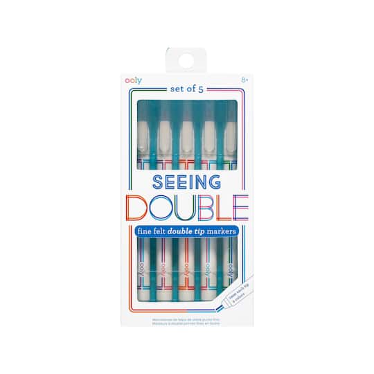 OOLY Seeing Double Fine Felt Double Tip Markers Set
